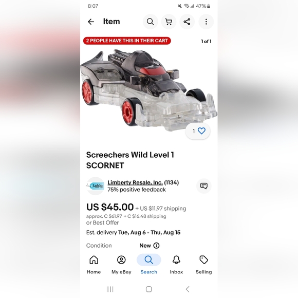 Screechers Wild Scornet Collectible Toy - Picture 3 of 5